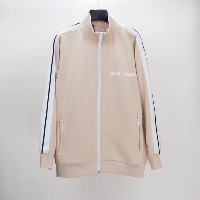 Palm Angels Zip-Up Classic Track Jacket & Pants Set Apricot