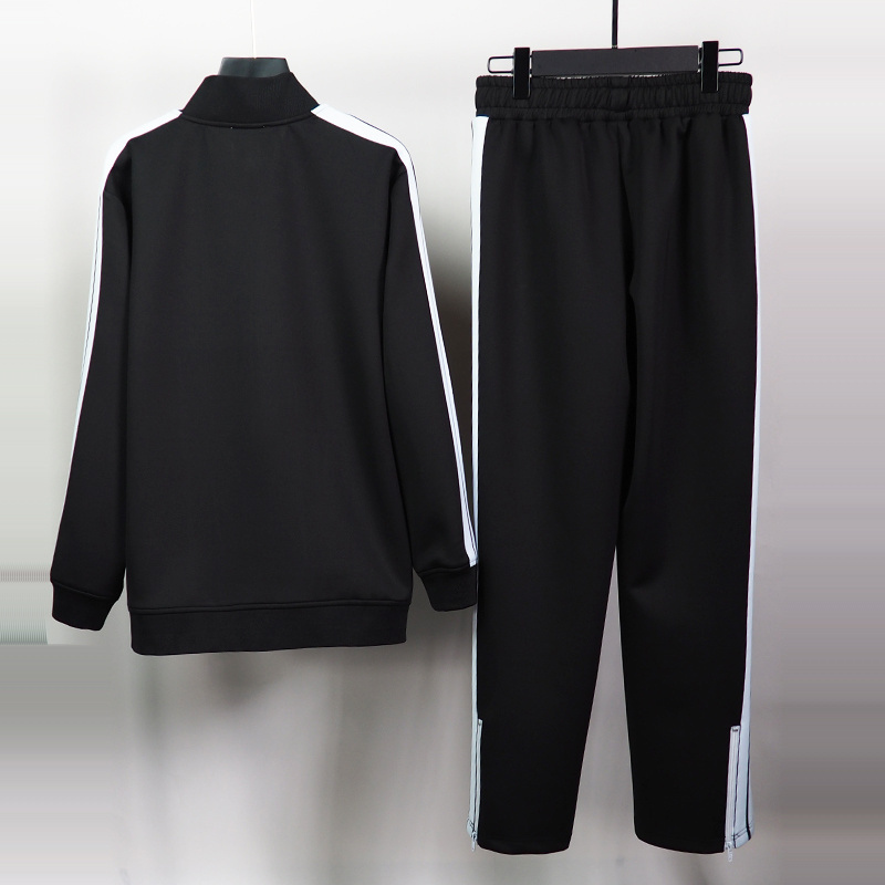 Palm Angels Zip-Up Classic Track Jacket & Pants Set Black