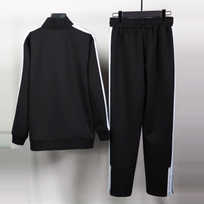 Palm Angels Zip-Up Classic Track Jacket & Pants Set Black 02