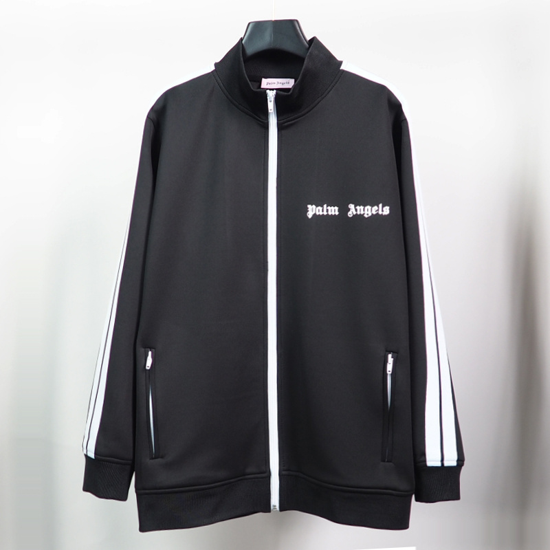 Palm Angels Zip-Up Classic Track Jacket & Pants Set Black