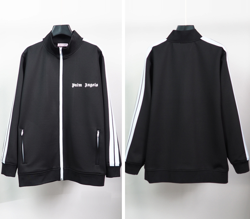 Palm Angels Zip-Up Classic Track Jacket & Pants Set Black