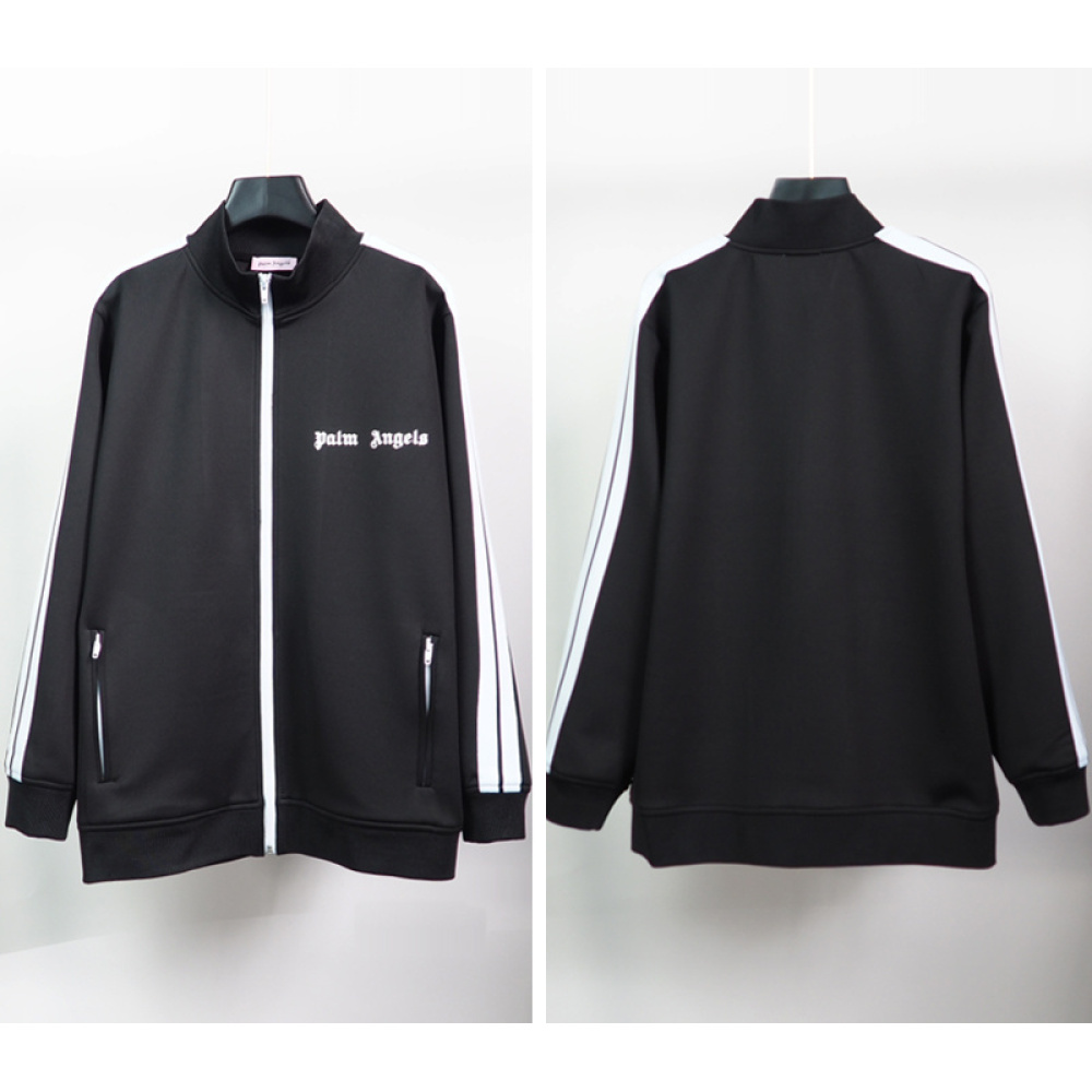 Palm Angels Zip-Up Classic Track Jacket & Pants Set Black