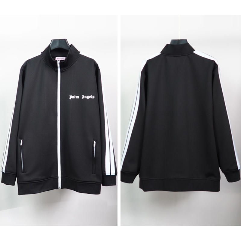 Palm Angels Zip-Up Classic Track Jacket & Pants Set Black