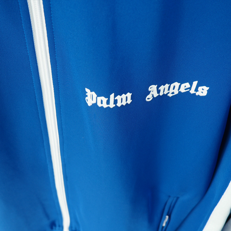 Palm Angels Zip-Up Classic Track Jacket & Pants Set Royal Blue