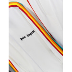 Palm Angels Zip-Up Striped Rainbow Classic Track Jacket & Pants Set White
