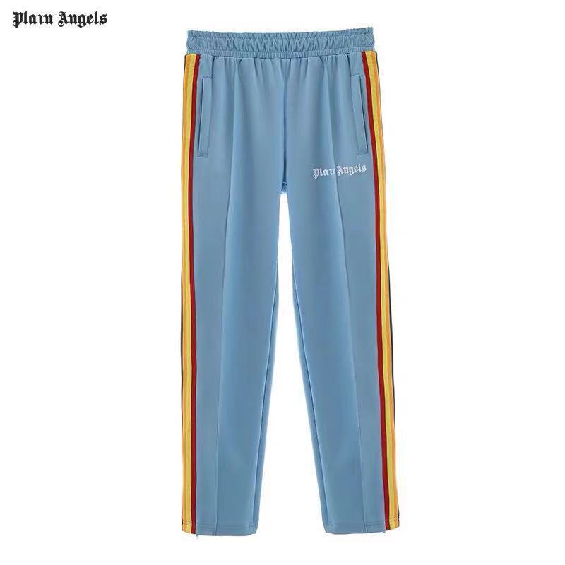 Palm Angels Zip-Up Striped Rainbow Classic Track Jacket & Pants Set Light Orchid