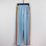 Palm Angels Zip-Up Striped Rainbow Classic Track Jacket & Pants Set Light Orchid