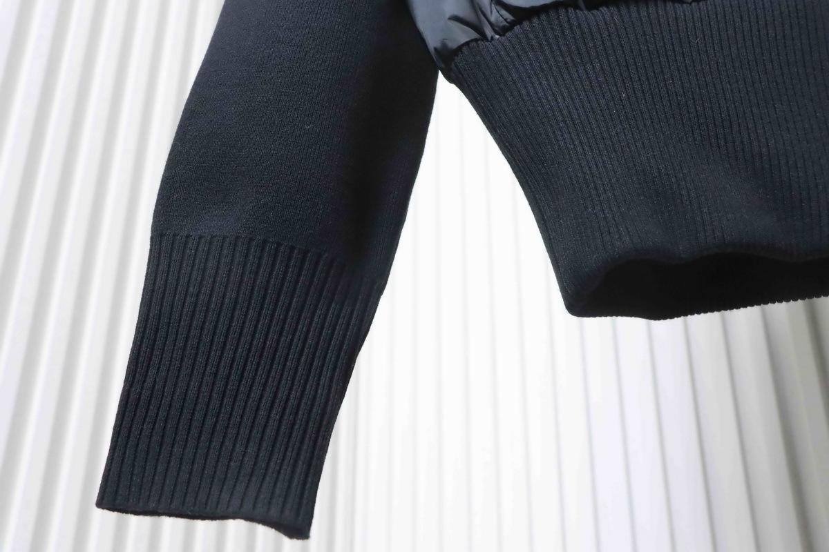 Canada Goose Hybridge Quilted Knit Jacket Black