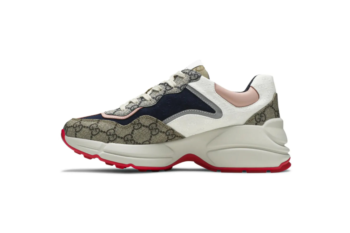 Gucci Wmns GG Rhyton 'Beige White Pink' 620185 99WF0 4371
