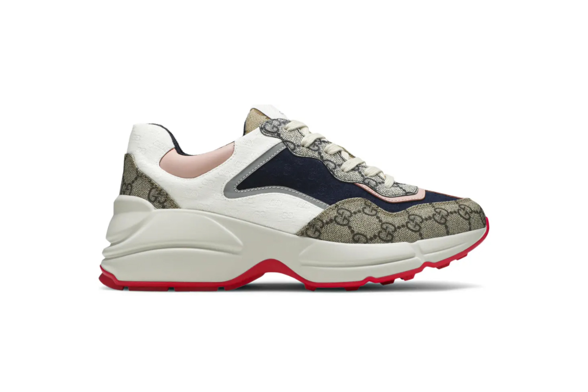 Gucci Wmns GG Rhyton 'Beige White Pink' 620185 99WF0 4371