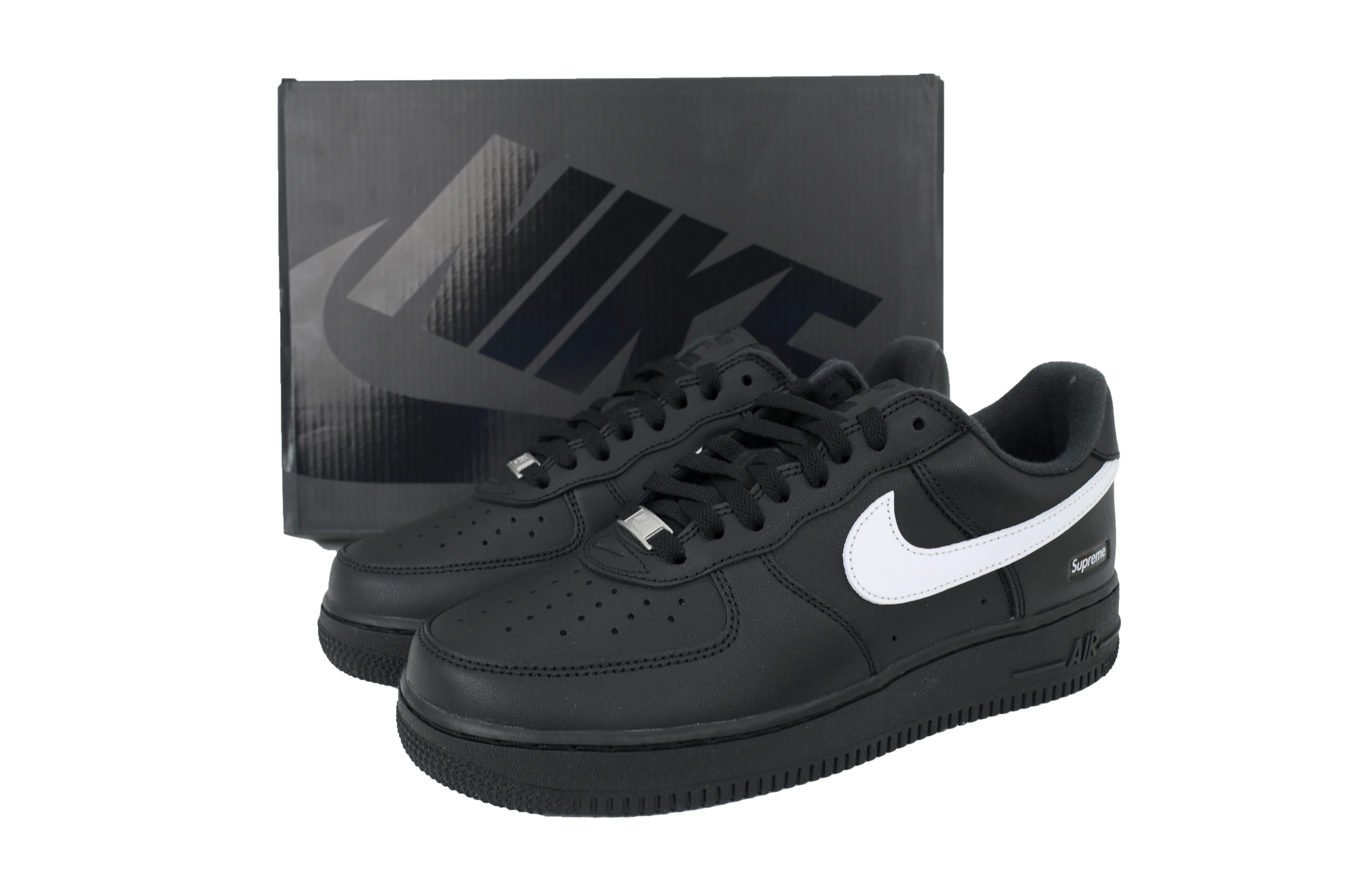 Nike Supreme x Air Force 1 Low 'Box Logo - Black White' CU9225-002