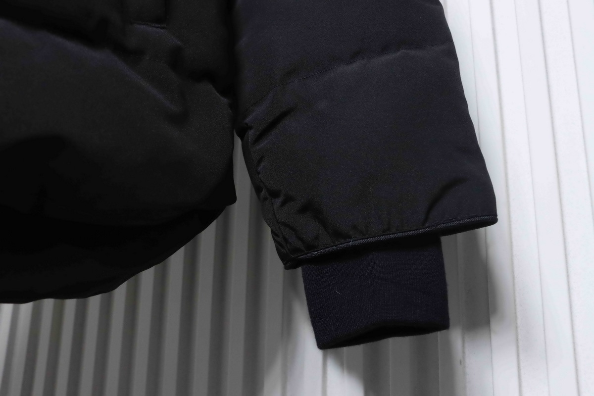 Canada Goose MacMillan Parka Black Down Jacket With Gray Label