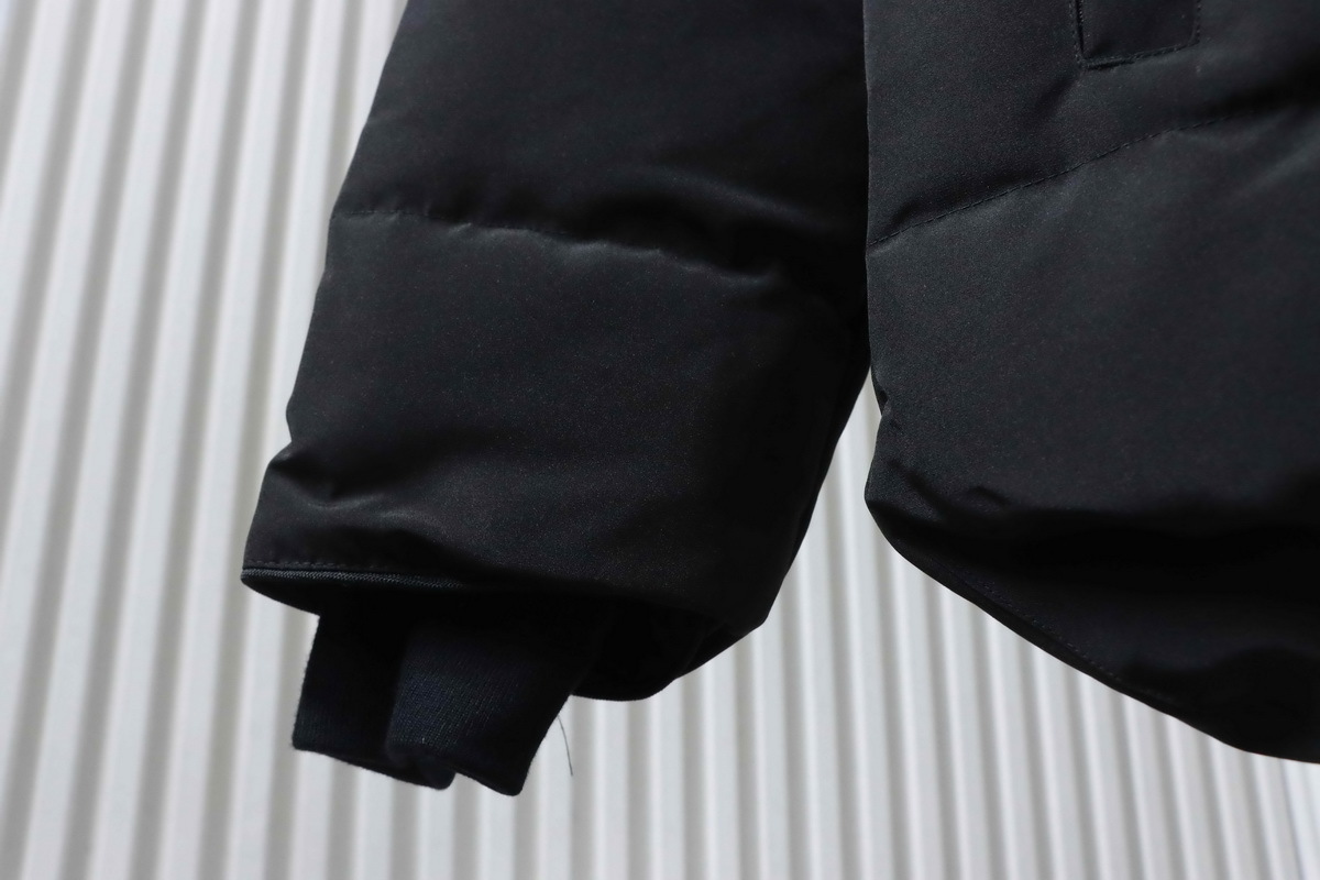 Canada Goose MacMillan Parka Black Down Jacket With Gray Label