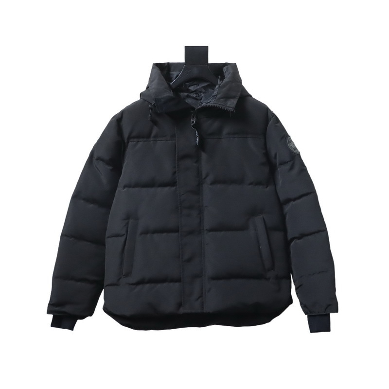 Canada Goose MacMillan Parka Black Down Jacket With Gray Label