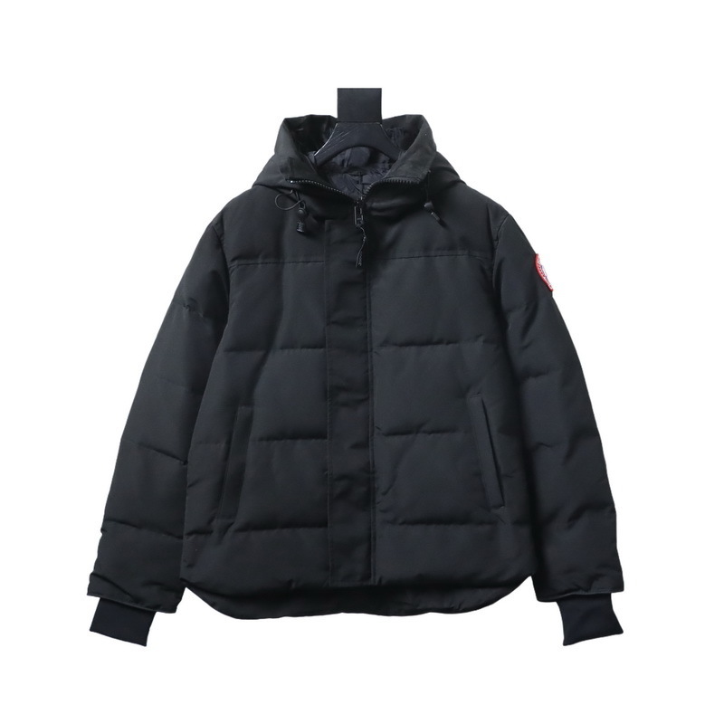 Canada Goose MacMillan Parka Black Down Jacket With Red Label
