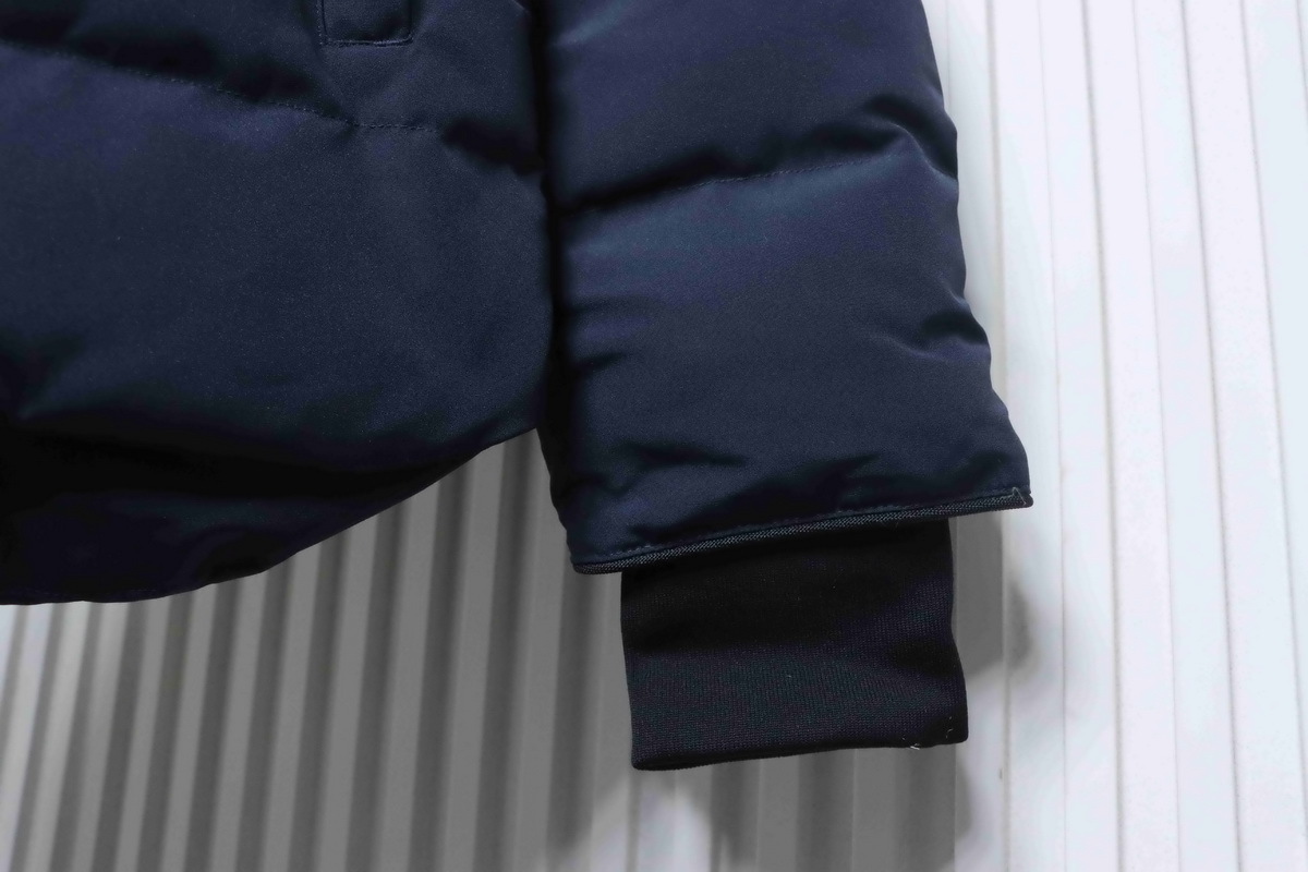 Canada Goose MacMillan Parka Dark Blue Down Jacket With Red Label