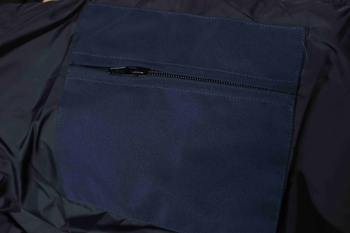 Canada Goose MacMillan Parka Dark Blue Down Jacket With Red Label