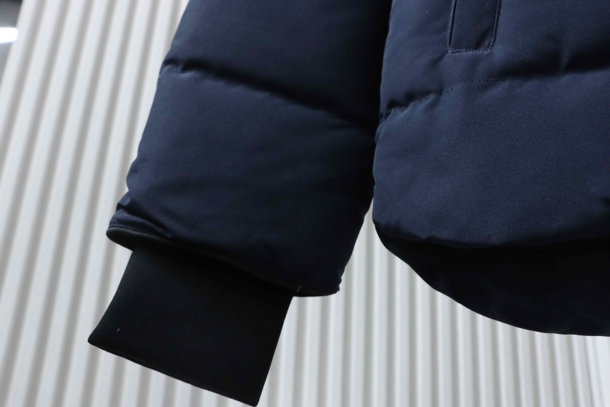 Canada Goose MacMillan Parka Dark Blue Down Jacket With Red Label