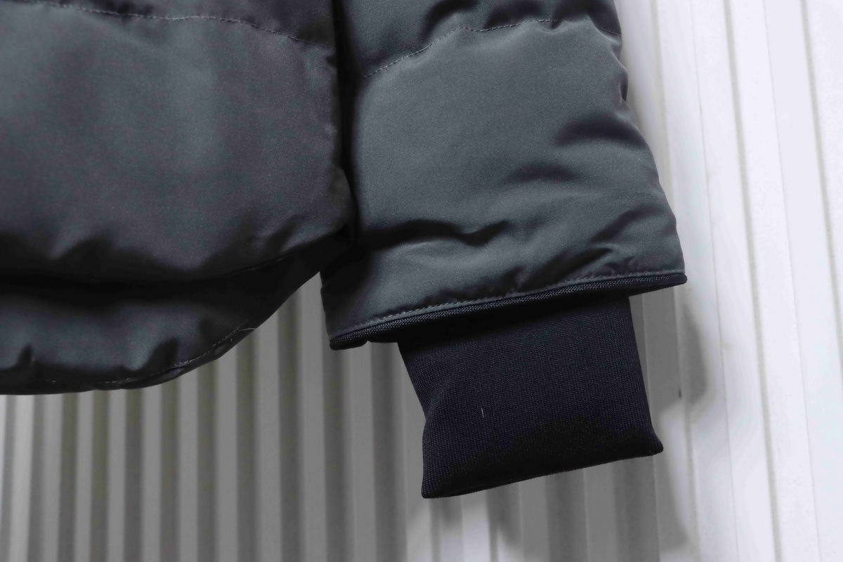 Canada Goose MacMillan Parka Gray Down Jacket With Black Label