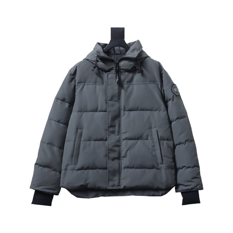 Canada Goose MacMillan Parka Gray Down Jacket With Black Label
