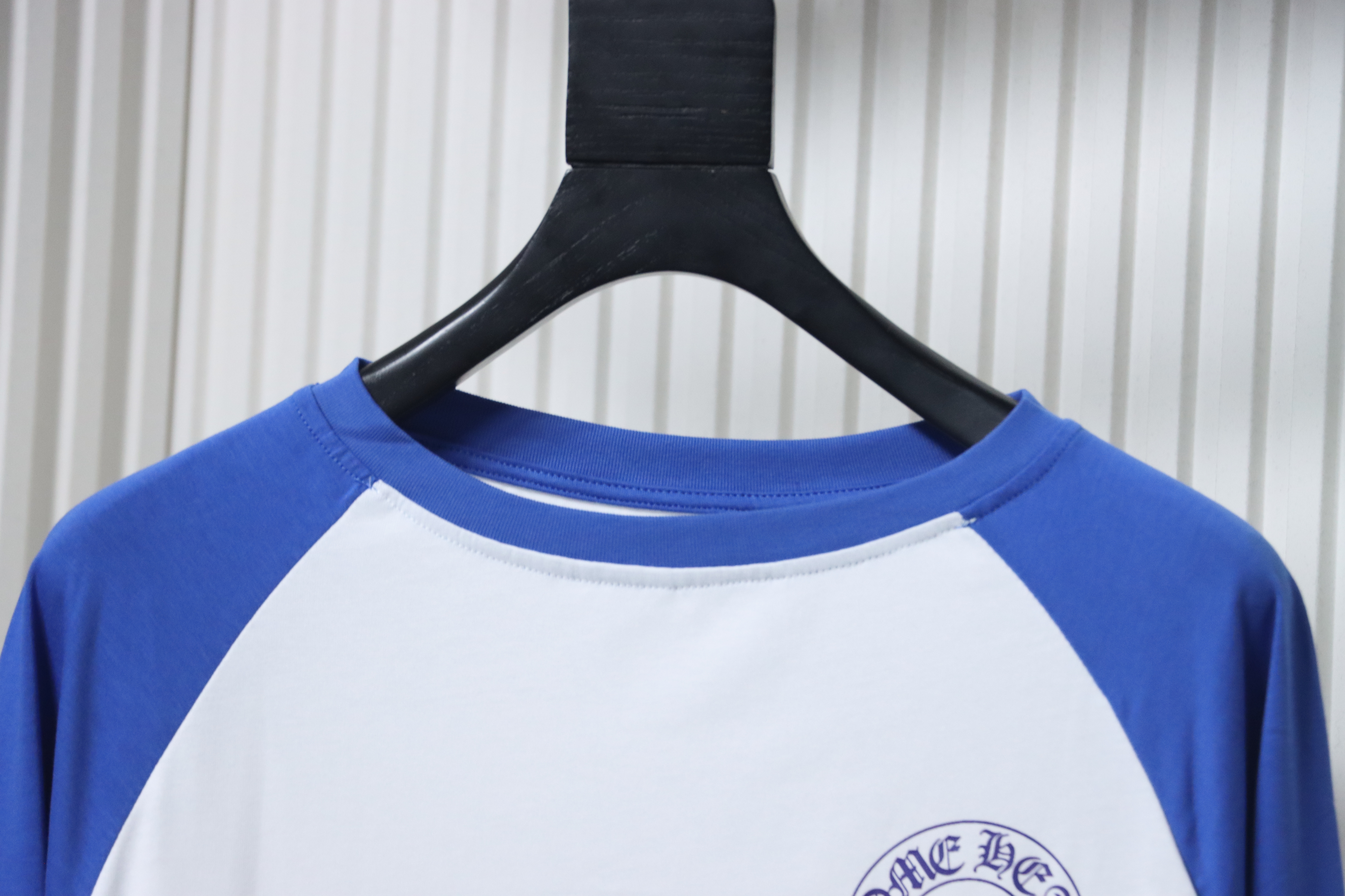 Chrome Hearts CH Baseball Shirt White/Blue