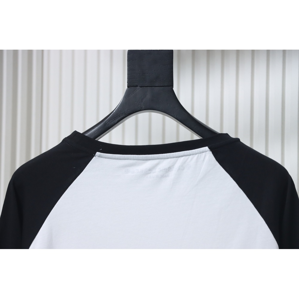 Chrome Hearts Horseshoe Neck Logo Long-Sleeve T-Shirt 'Black/White'