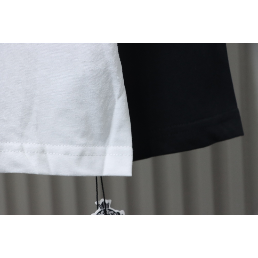 Chrome Hearts Horseshoe Neck Logo Long-Sleeve T-Shirt 'Black/White'