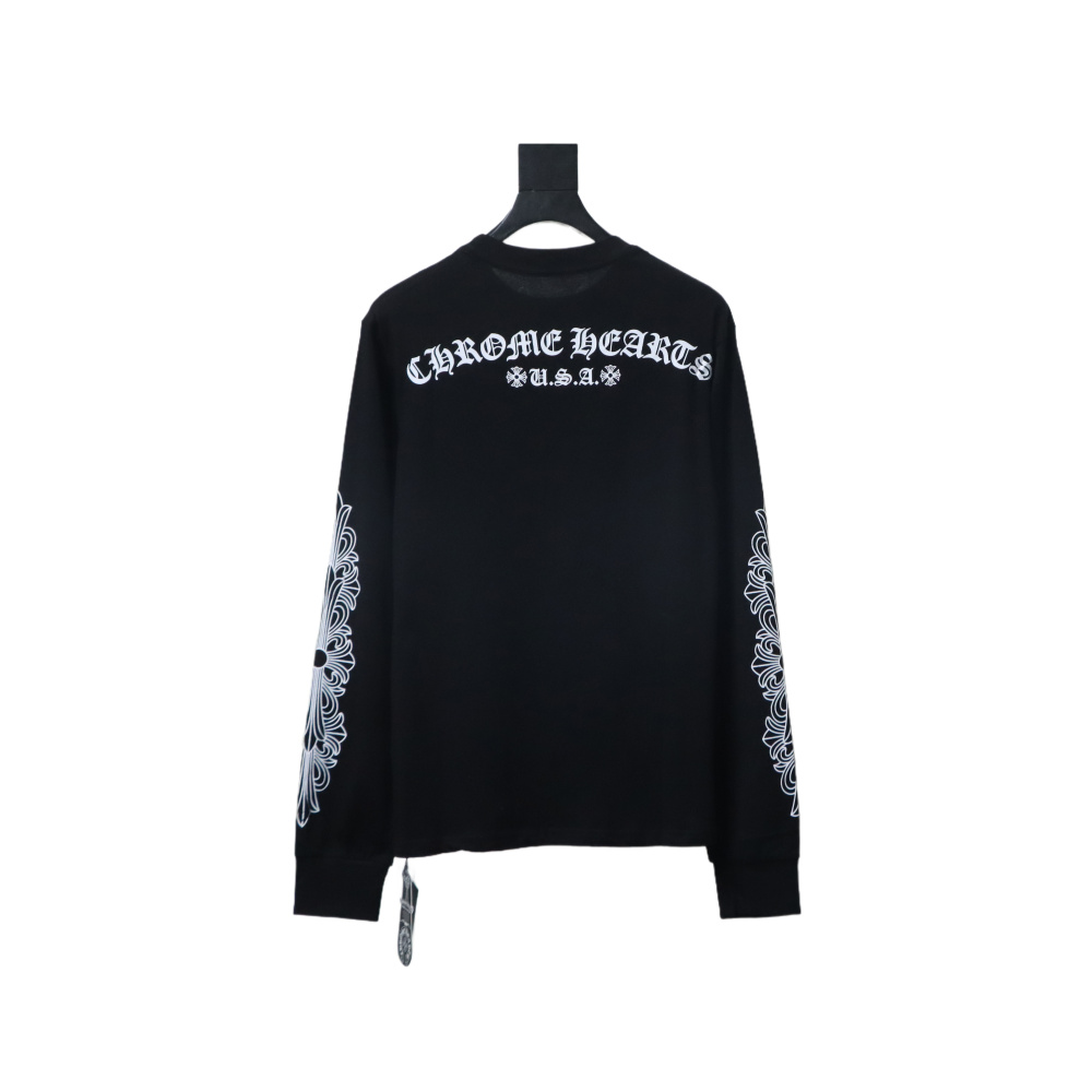 Chrome Hearts Matty Boy Shoulder Logo Crewneck Black