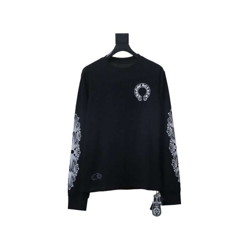Chrome Hearts Matty Boy Shoulder Logo Crewneck Black
