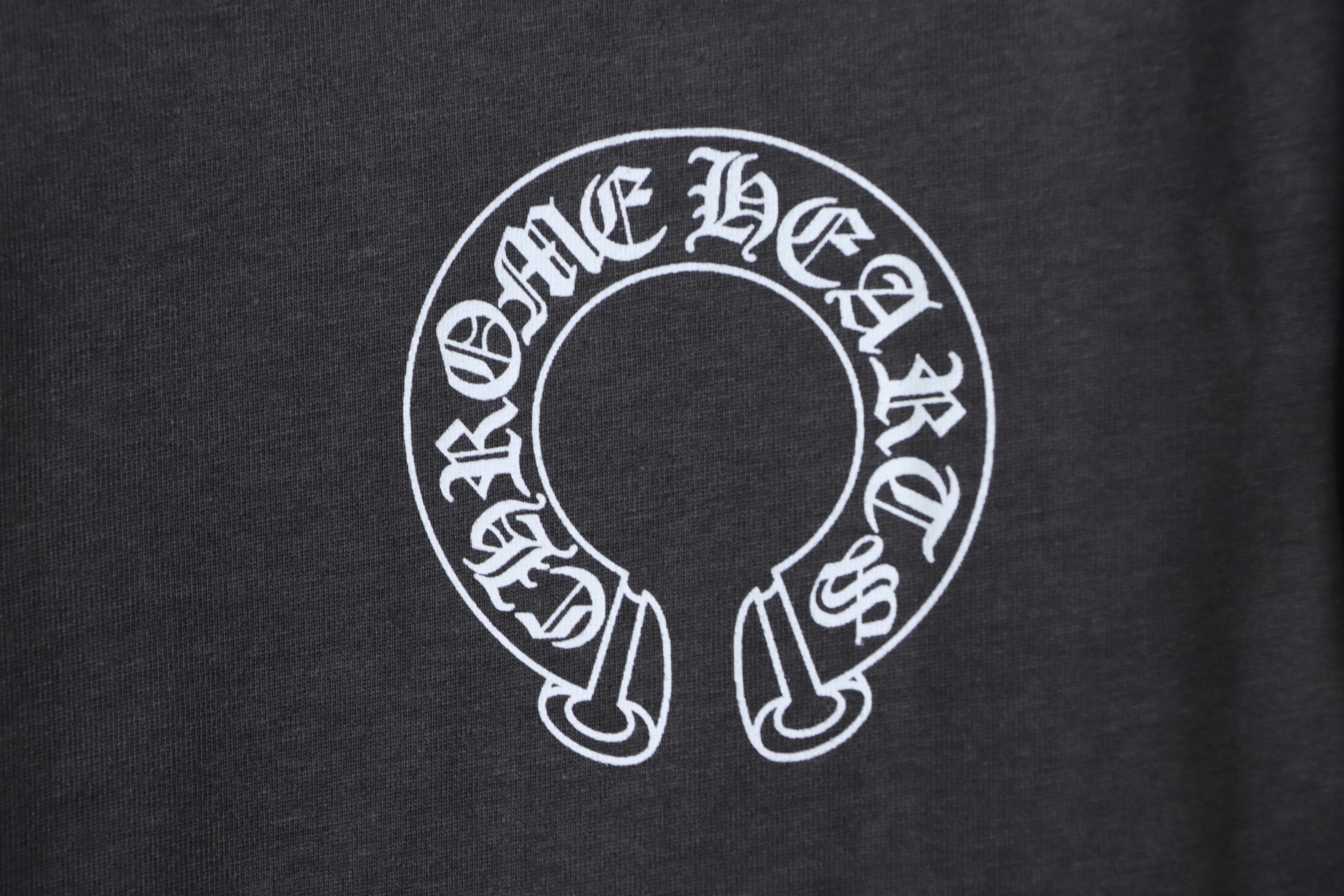 Chrome Hearts Matty Boy Shoulder Logo Crewneck Dark Gray