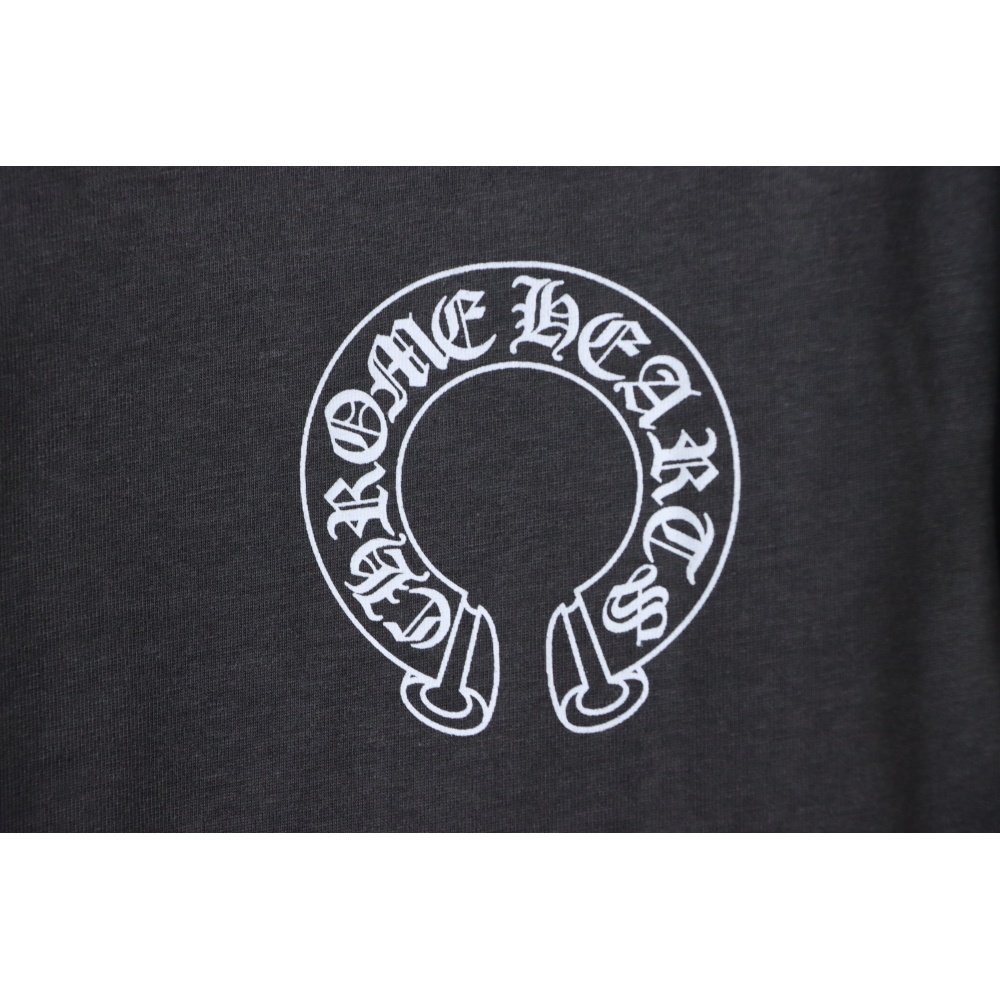 Chrome Hearts Matty Boy Shoulder Logo Crewneck Dark Gray