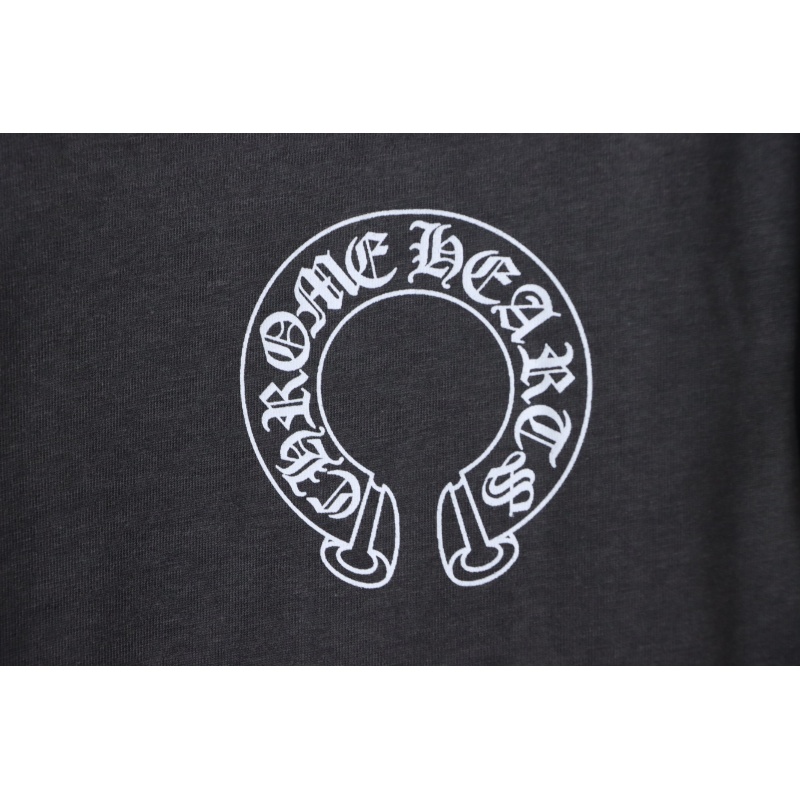 Chrome Hearts Matty Boy Shoulder Logo Crewneck Dark Gray