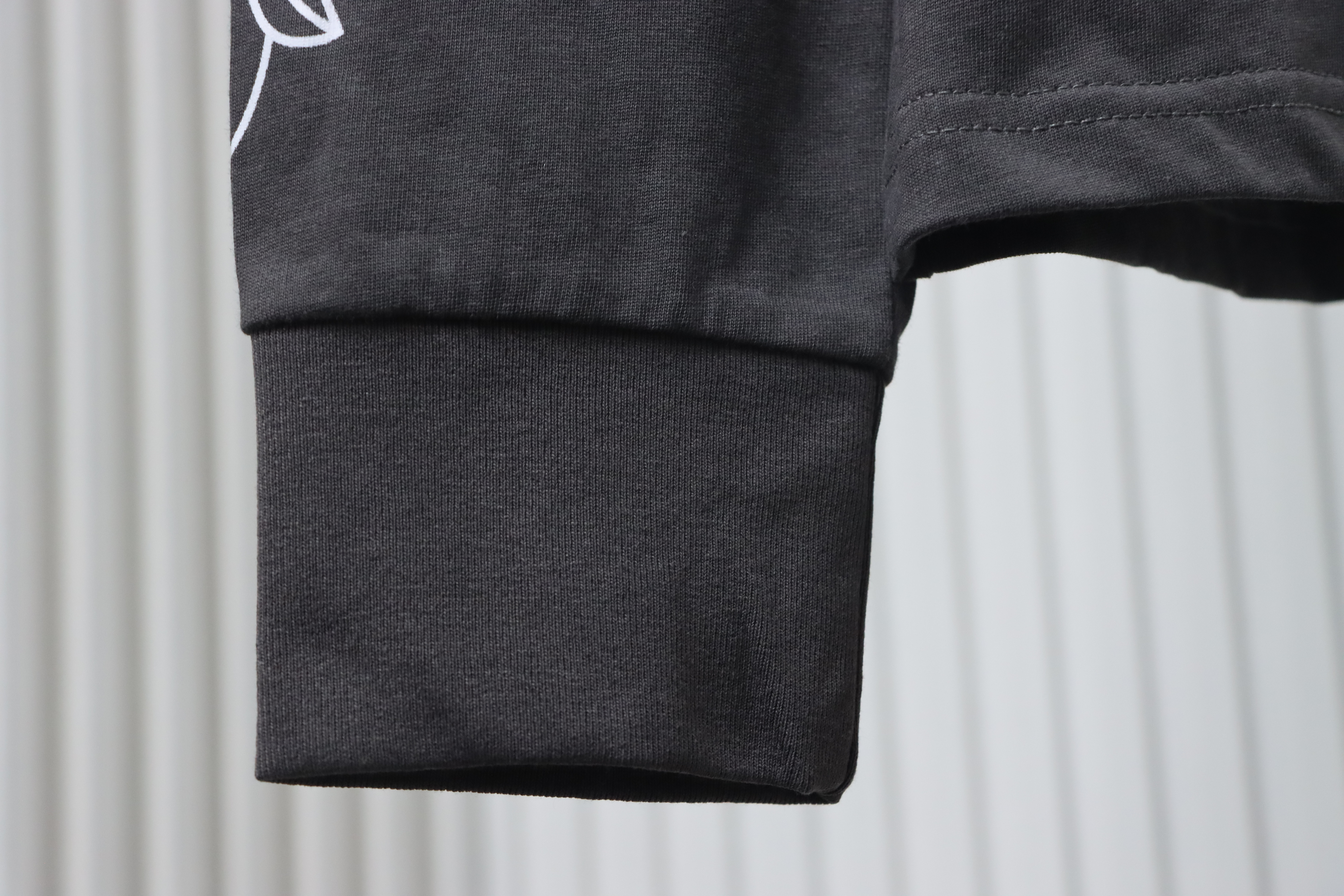 Chrome Hearts Matty Boy Shoulder Logo Crewneck Dark Gray