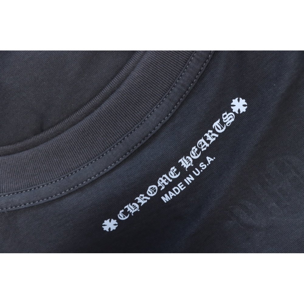 Chrome Hearts Matty Boy Shoulder Logo Crewneck Dark Gray