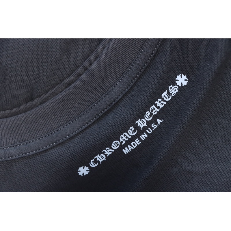 Chrome Hearts Matty Boy Shoulder Logo Crewneck Dark Gray