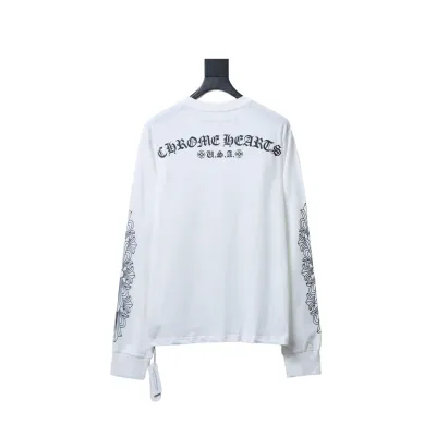 Chrome Hearts Matty Boy Shoulder Logo Crewneck White 01