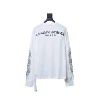 Chrome Hearts Matty Boy Shoulder Logo Crewneck White 01