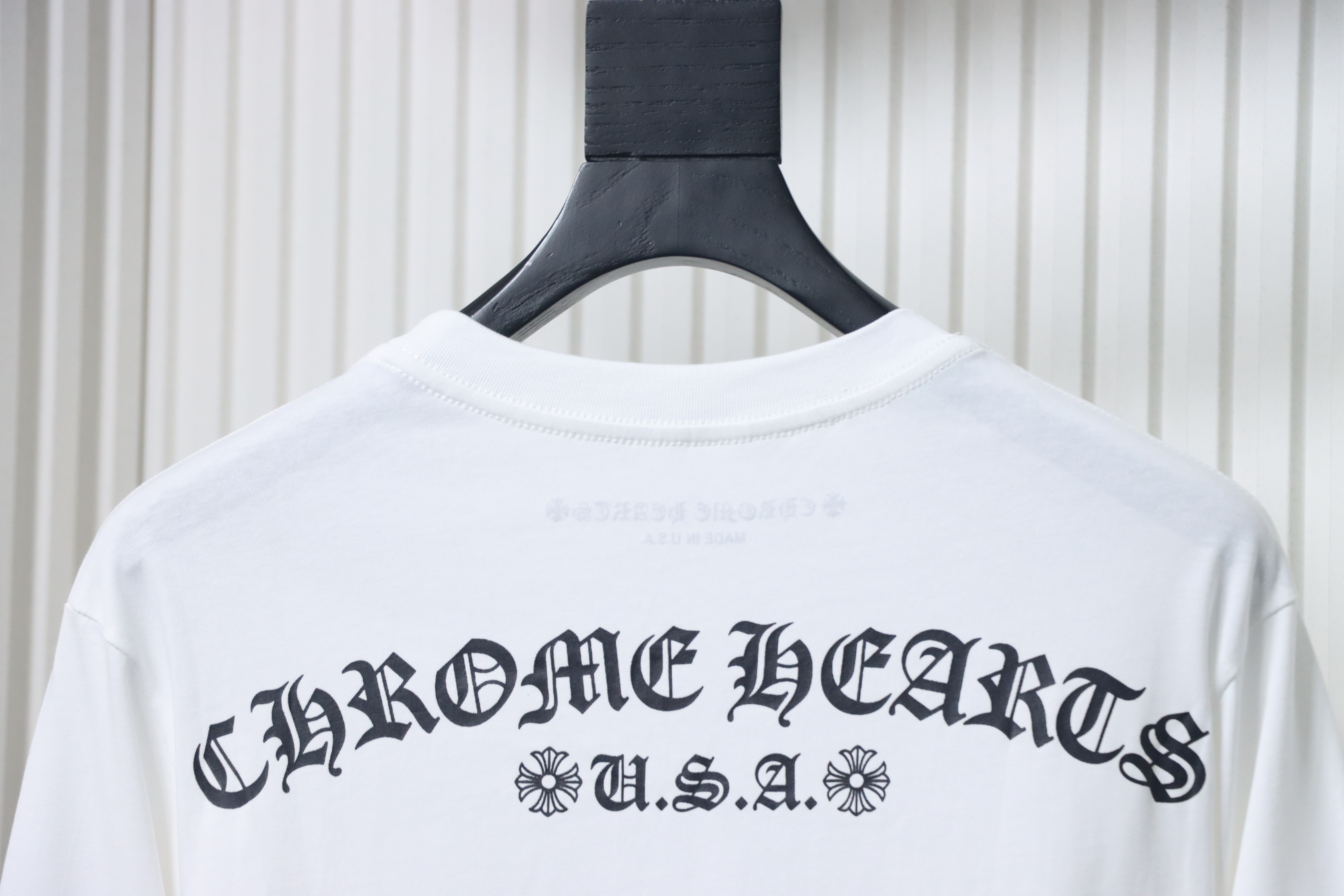 Chrome Hearts Matty Boy Shoulder Logo Crewneck White