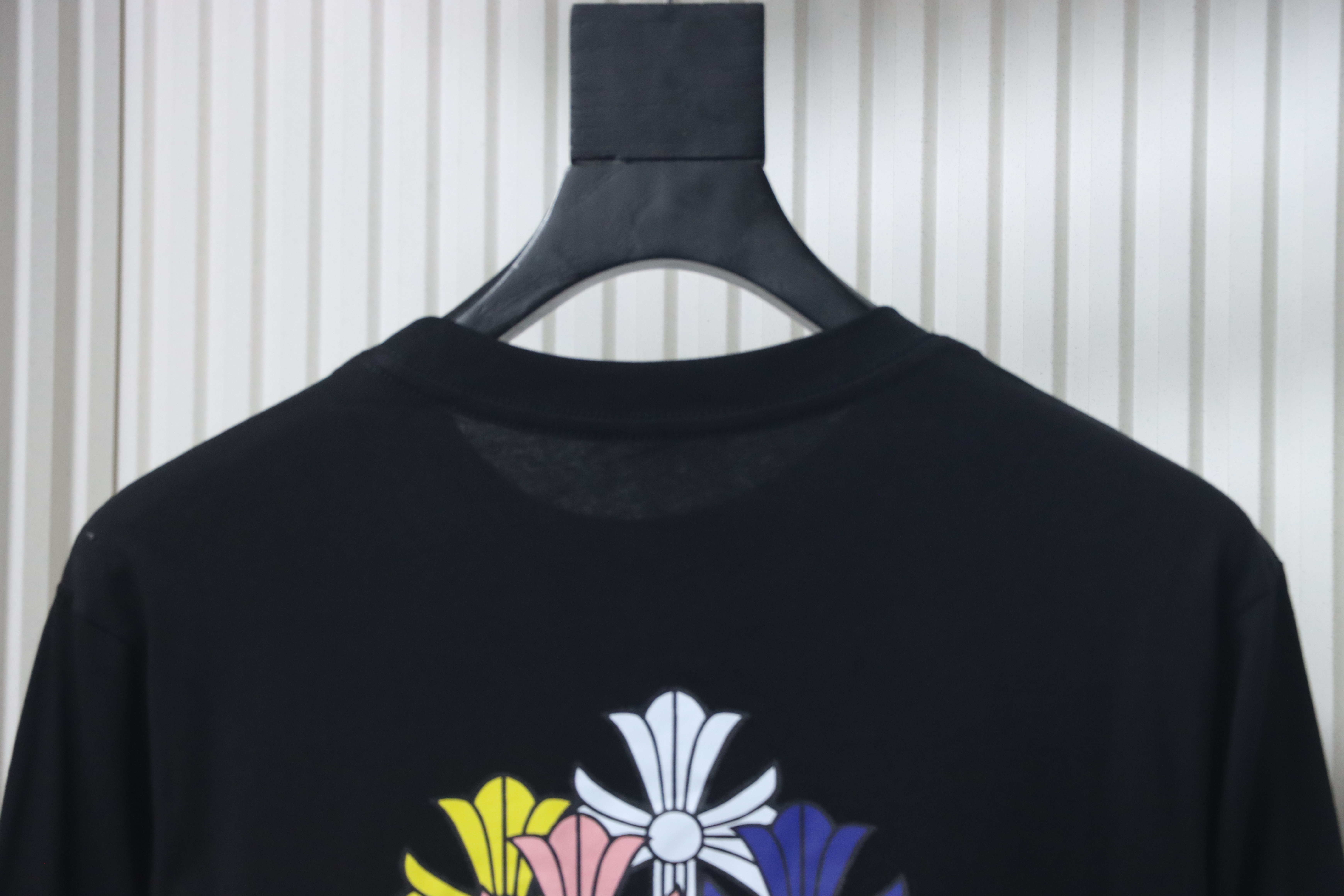 Chrome Hearts Multi Color Cross Logo Long Sleeves T-shirt Black