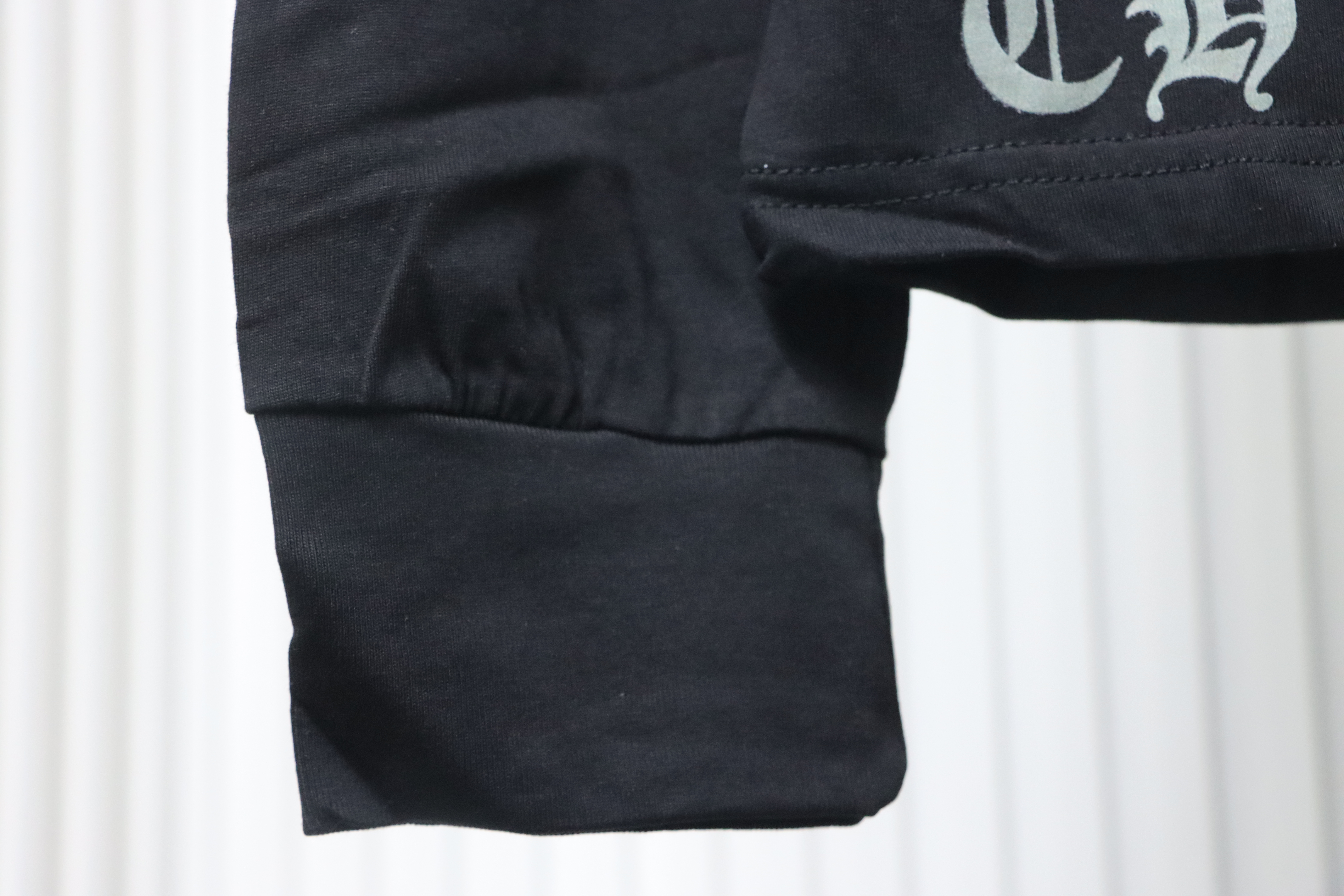 Chrome Hearts Multicolor Scroll Printed Logo Long Sleeves T-shirt Black