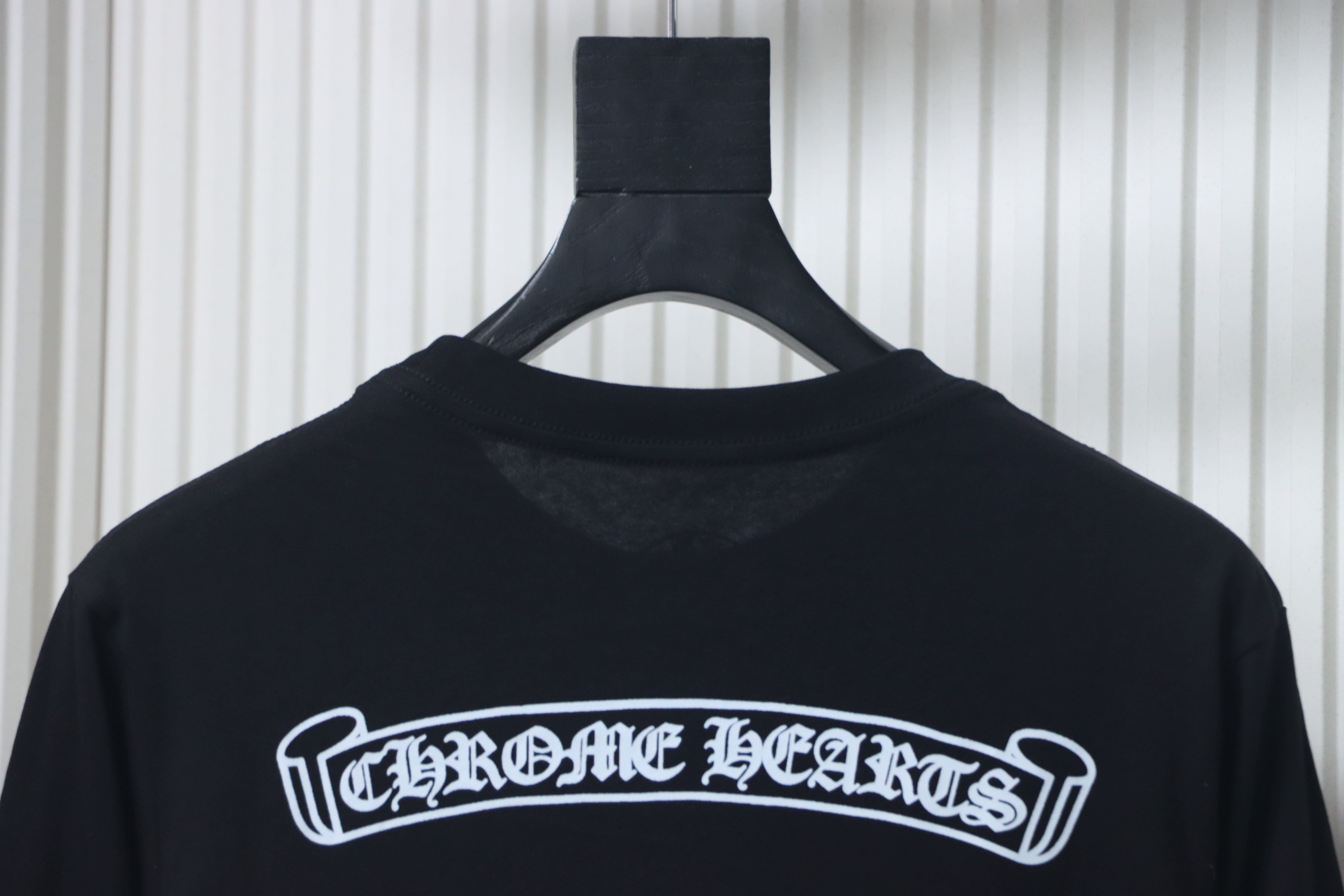 Chrome Hearts Multicolor Scroll Printed Logo Long Sleeves T-shirt Black