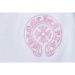 Chrome Hearts Pink Cross Embroidery Long Sleeve Shirt  Black And White