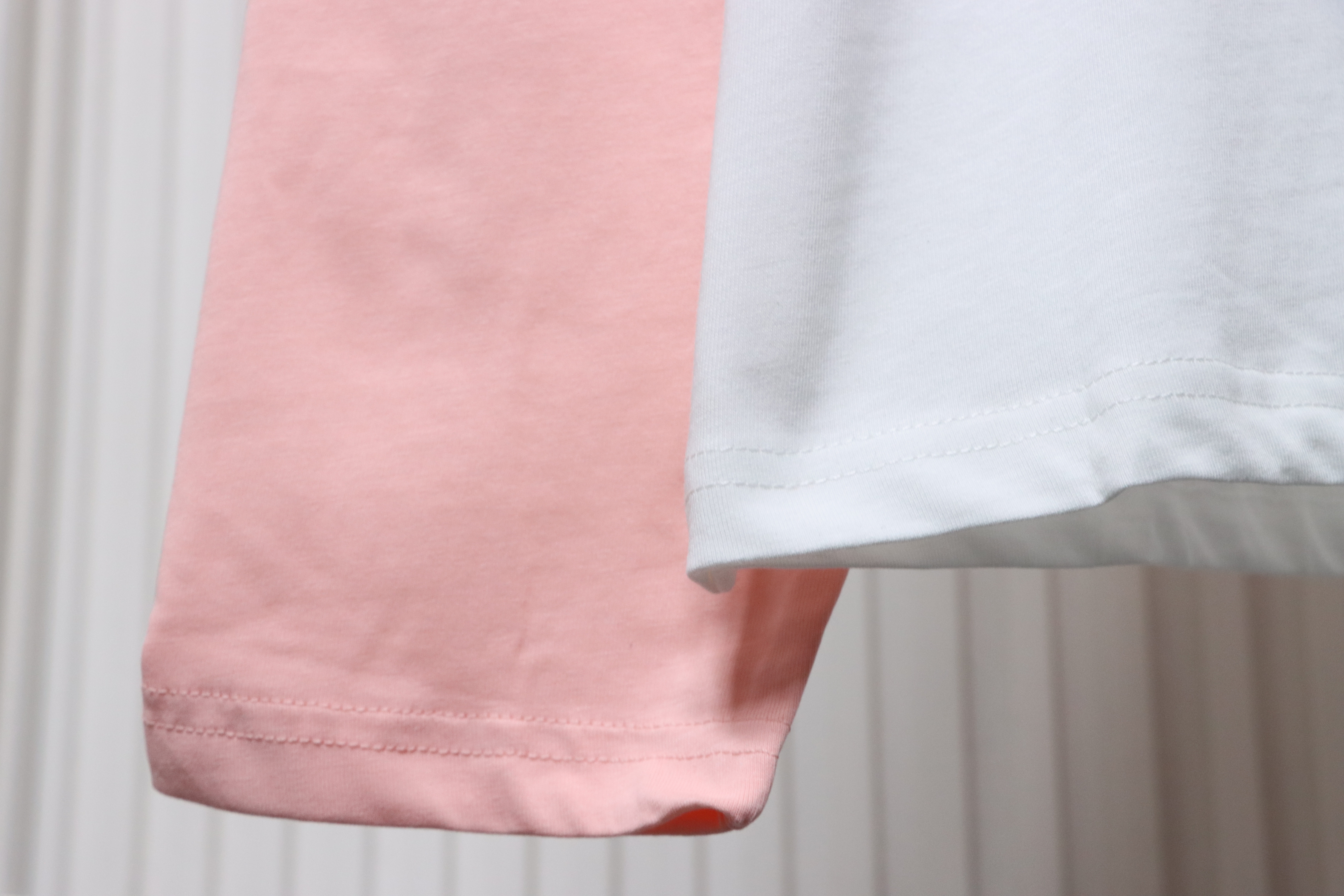 Chrome Hearts Pink Cross Embroidery Long Sleeve Shirt  Pink And White