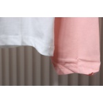 Chrome Hearts Pink Cross Embroidery Long Sleeve Shirt  Pink And White