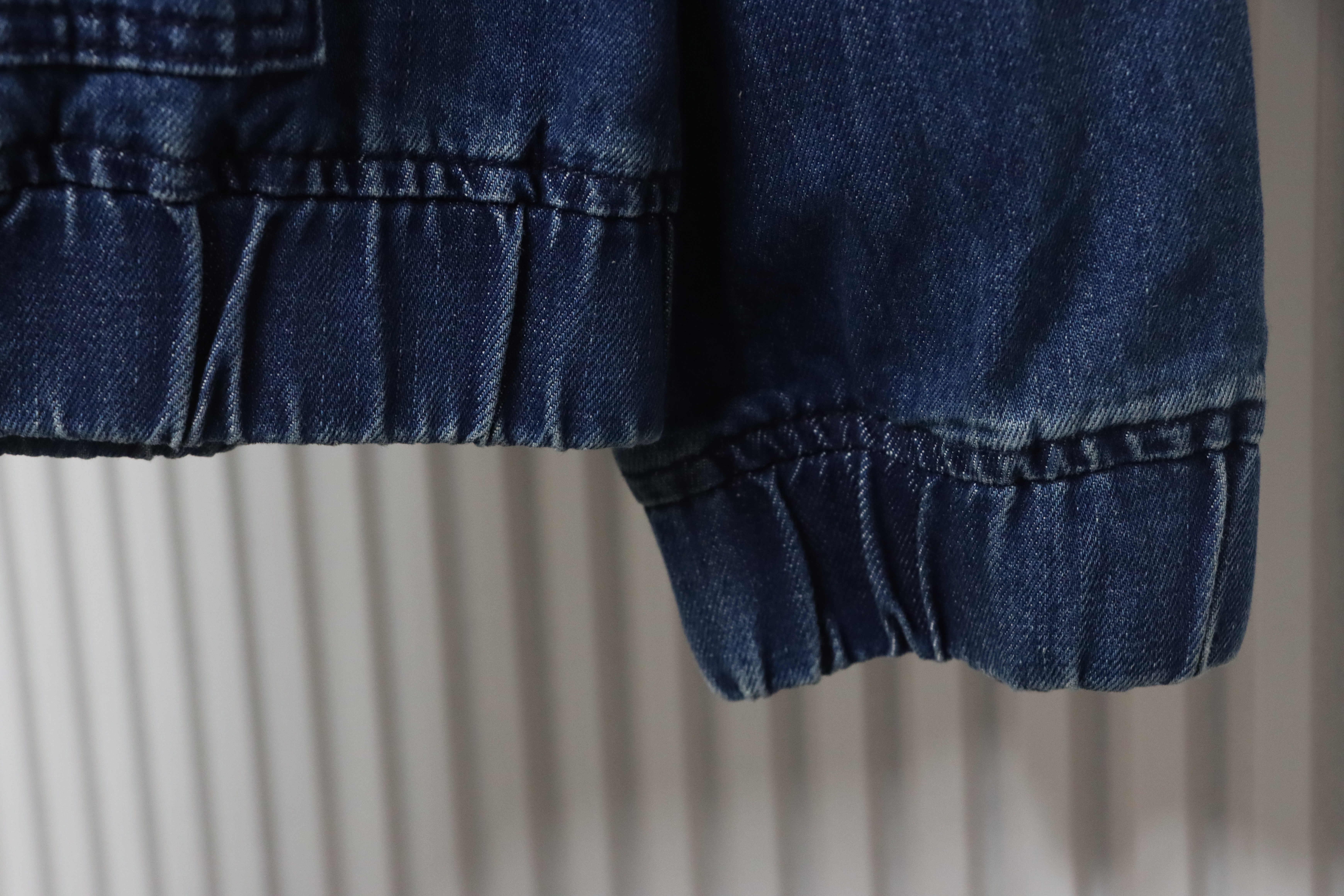 Chrome Heart Half Zipped Denim Jacket Indigo