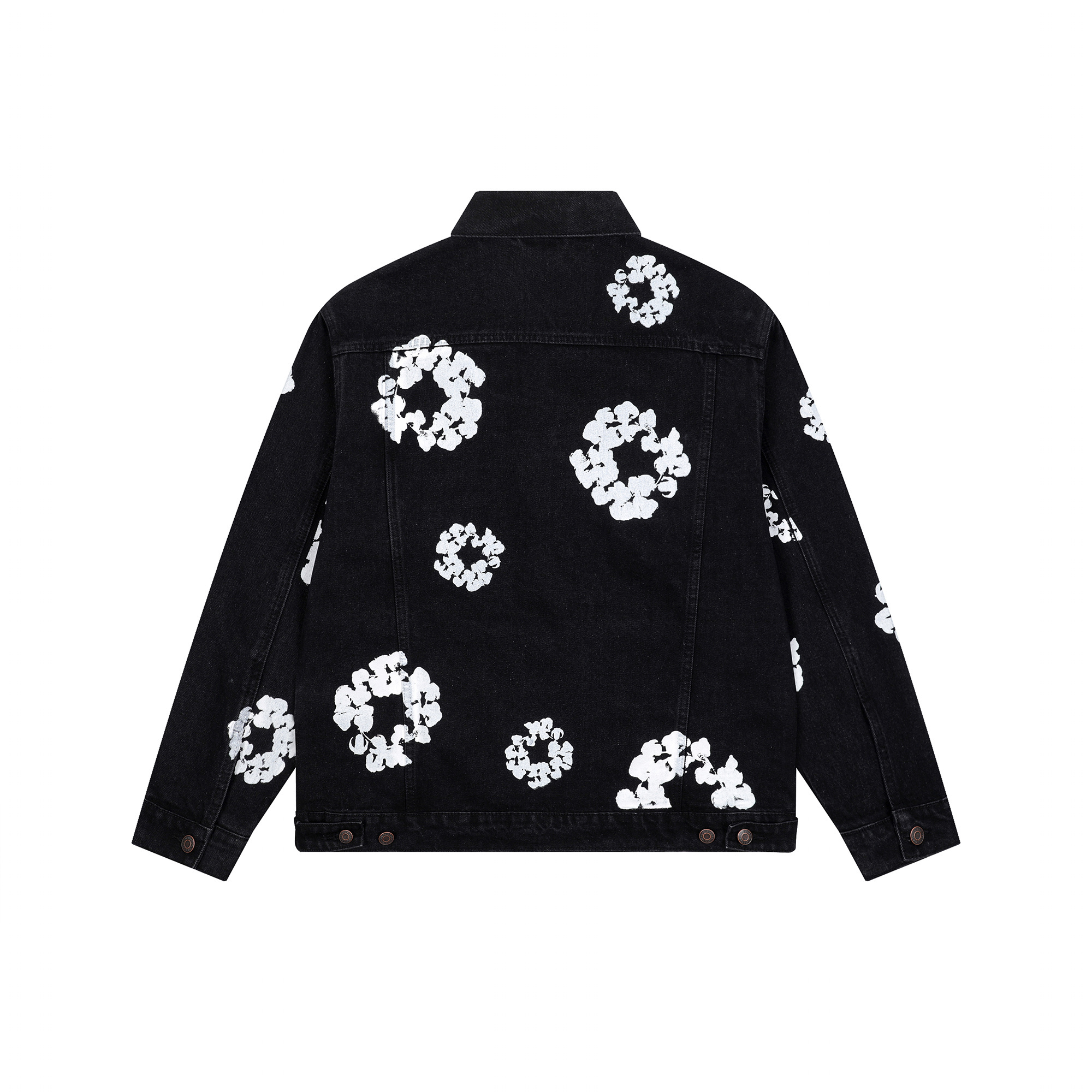 Denim Tears Type-2 All Over Wreath Jacket Black
