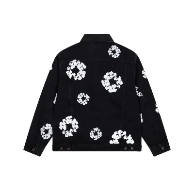 Denim Tears Type-2 All Over Wreath Jacket Black 02
