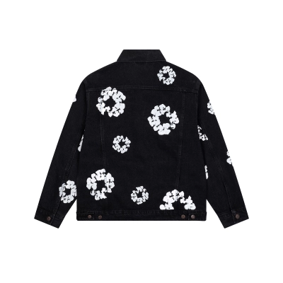 Denim Tears Type-2 All Over Wreath Jacket Black 02