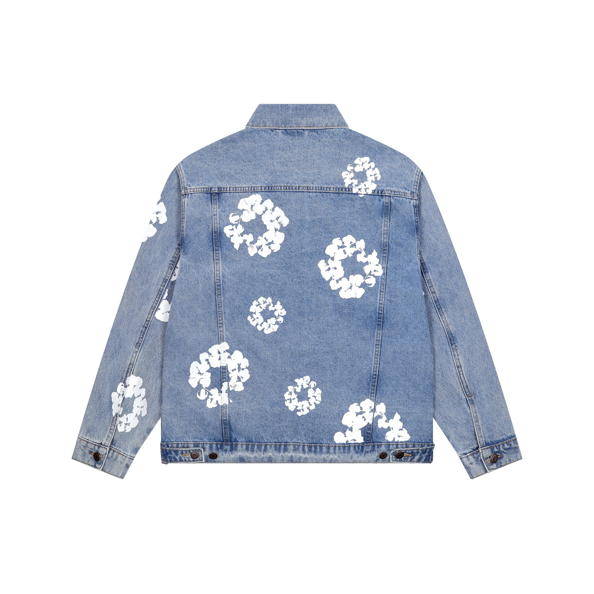 Denim Tears Type-2 All Over Wreath Jacket Denim Blue