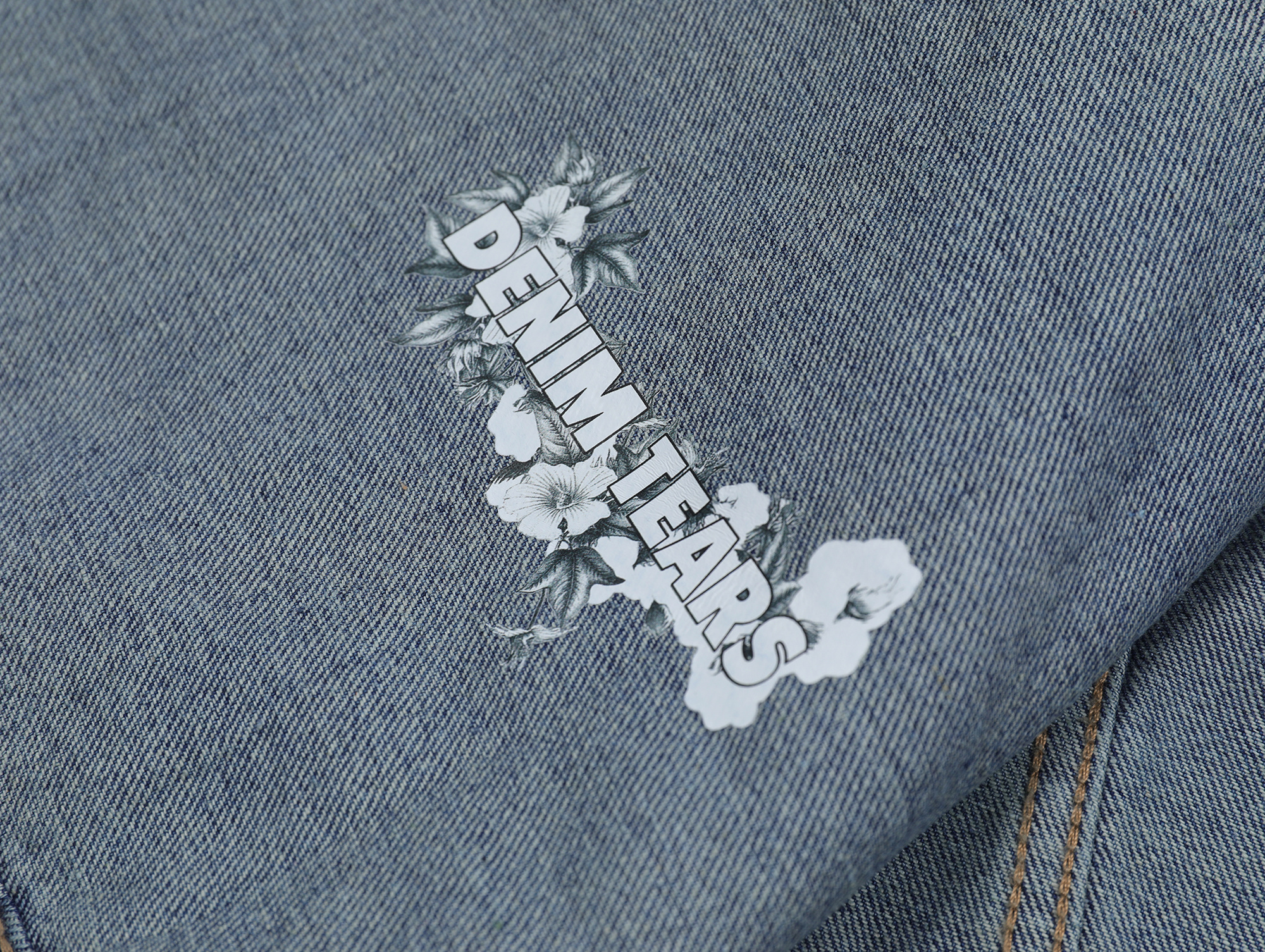 Denim Tears Type-2 All Over Wreath Jacket Indigo